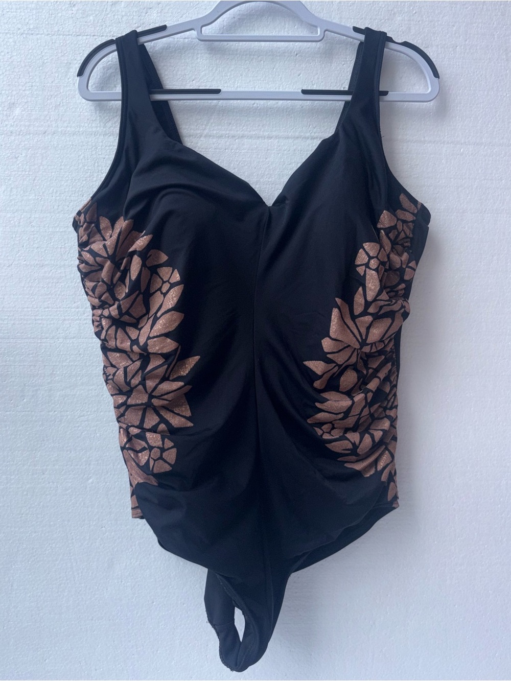 Miraclesuit 22W Black‎ Tummy Control Ruched One Piece Swimsuit Plus Size